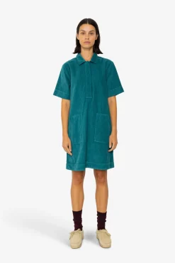 A-Line Zip Dress - Dark Teal