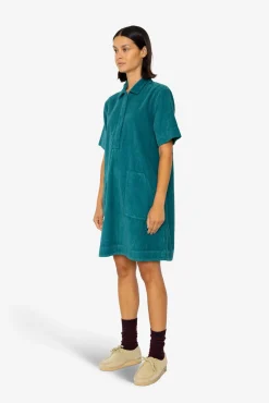 A-Line Zip Dress - Dark Teal