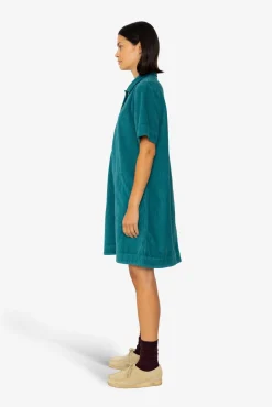 A-Line Zip Dress - Dark Teal