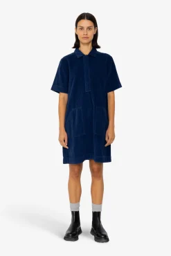 A-Line Zip Dress - Washed Ink