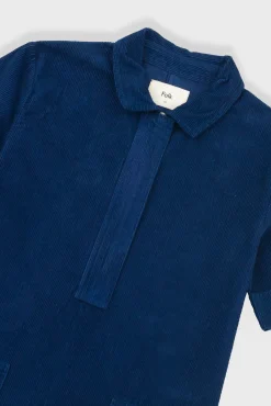 A-Line Zip Dress - Washed Ink