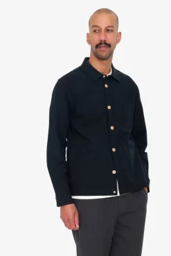 Assembly Jacket - Black Cotton Linen