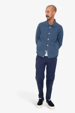 Assembly Jacket - Blue Cotton Linen