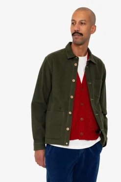Assembly Jacket - Dark Olive Moleskin
