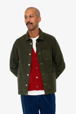Assembly Jacket - Dark Olive Moleskin