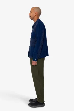 Assembly Jacket - Indigo Waffle Patchwork