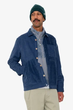 Assembly Worker Jacket - Soft Blue Cord Mix