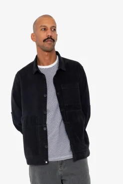 Assembly Worker Jacket - Soft Black Cord Mix