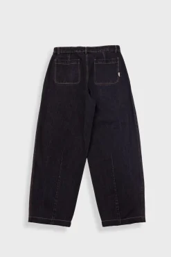 Baggy Trousers - Washed Black Denim