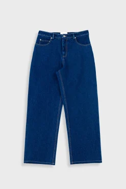 Barrel Leg Trouser - Deep Denim