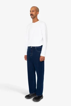 Barrel Leg Trouser - Deep Denim