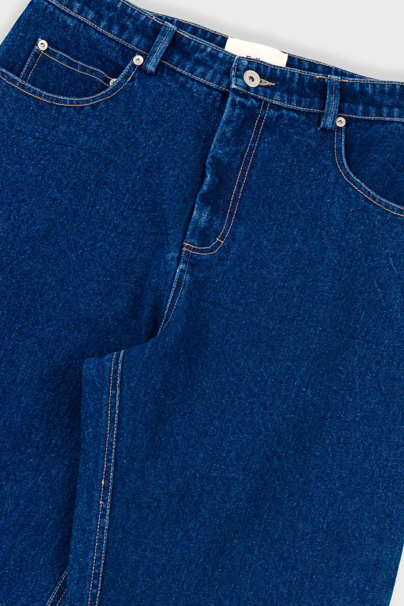 Barrel Leg Trouser - Deep Denim