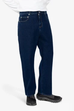 Barrel Leg Trouser - Deep Denim