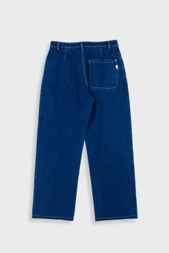 Barrel Leg Trouser - Deep Denim