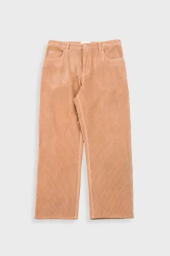 Barrel Leg Trouser - Mink Chunky Cord