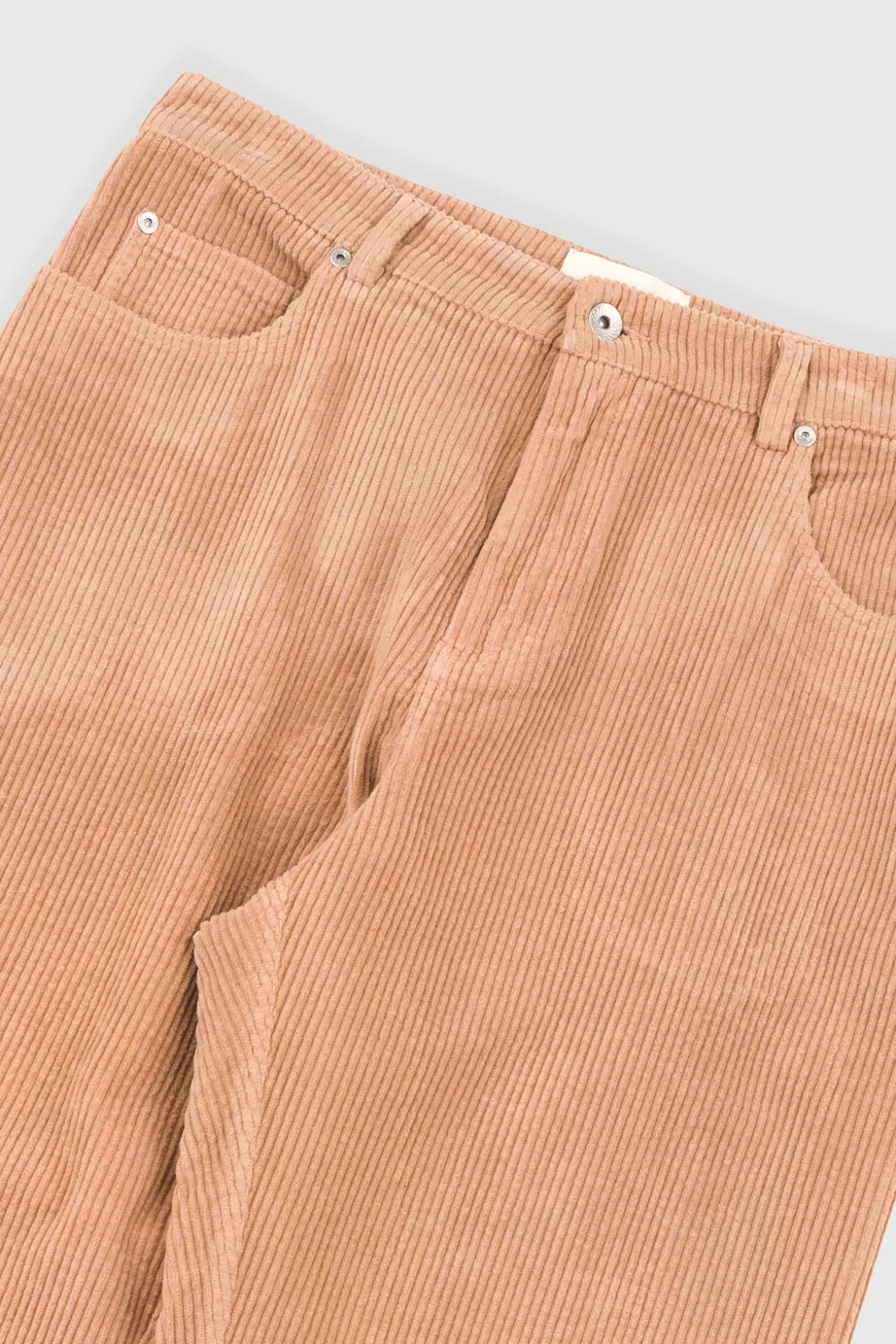 Barrel Leg Trouser - Mink Chunky Cord