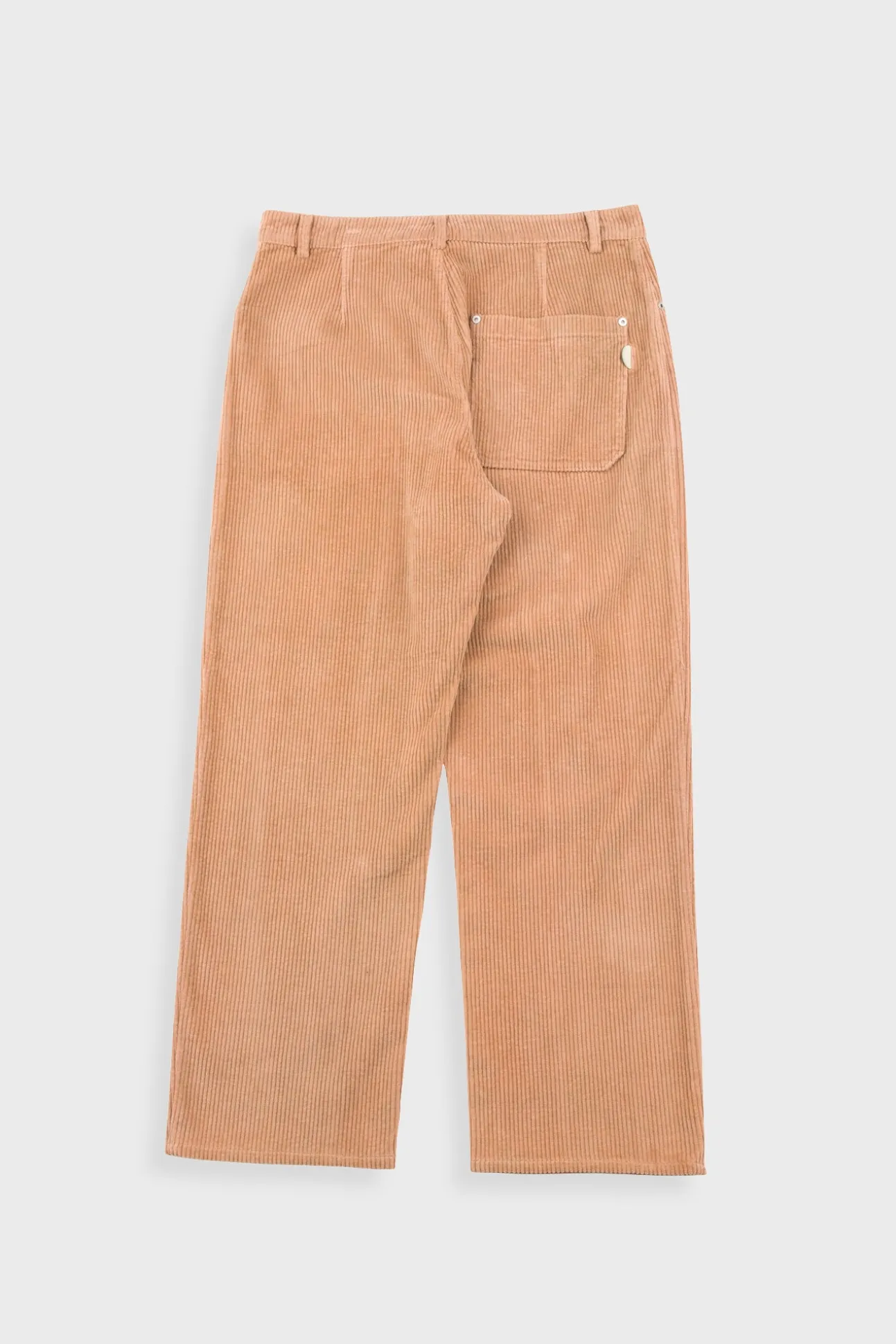 Barrel Leg Trouser - Mink Chunky Cord