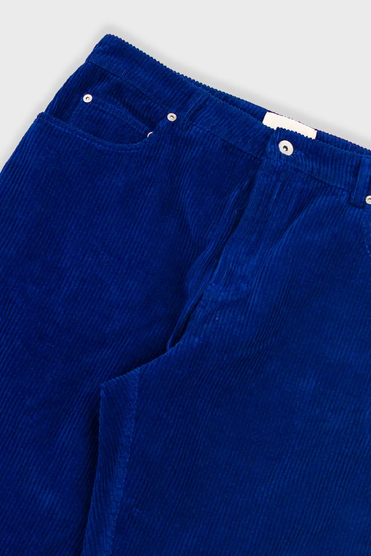 Barrel Leg Trouser - Rich Navy Chunky Cord