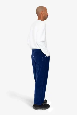 Barrel Leg Trouser - Rich Navy Chunky Cord