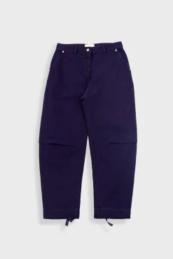 Barrel Trousers - Deep Indigo Slub