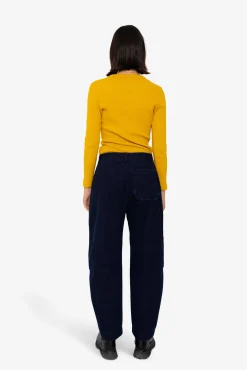 Barrel Trousers - Deep Indigo Slub