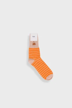 Block Stripe Socks - Orange Stripe