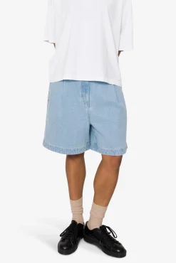 Boyfriend Shorts - Heavy Bleached Denim
