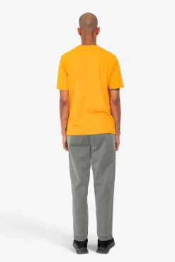 Contrast Sleeve T-Shirt - Pumpkin