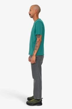 Contrast Sleeve T-Shirt - Phthalo Green