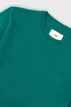 Contrast Sleeve T-Shirt - Phthalo Green