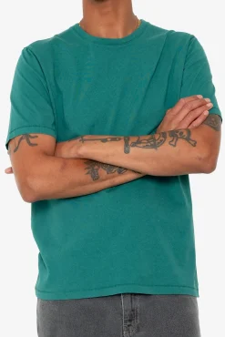 Contrast Sleeve T-Shirt - Phthalo Green