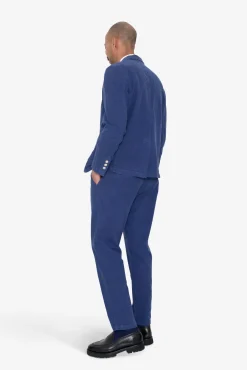 Cotton Linen Blazer - Deep Blue
