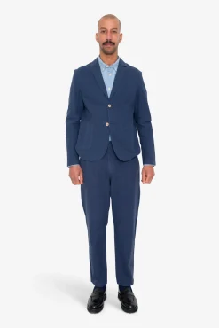 Cotton Linen Blazer - Soft Navy