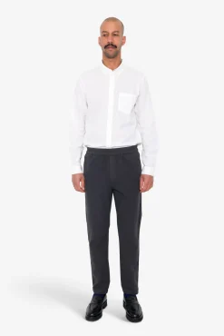 Cotton Linen Trouser - Soft Black