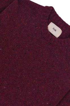 Crew Jumper - Burgundy