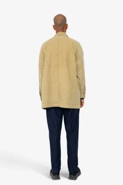 Detachable Liner Car Coat - Fossil Slub