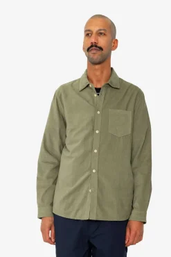 Direction Babycord Shirt - Olive