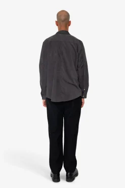 Direction Babycord Shirt - Charcoal