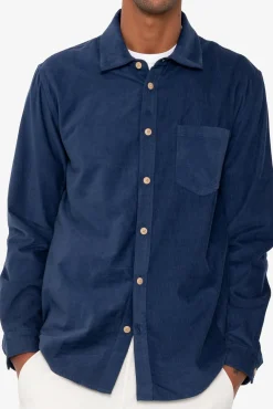 Direction Babycord Shirt - Washed Ink
