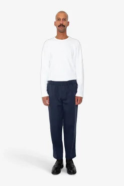 Drawcord Assembly Pant - Deep Navy Brushed Twill
