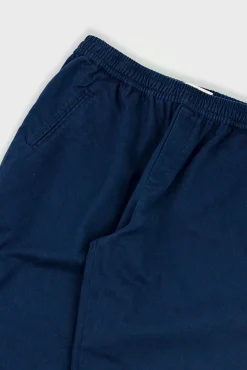 Drawcord Assembly Pant - Mid Blue Moleskin