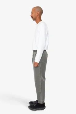 Drawcord Assembly Pant - Olive Slub