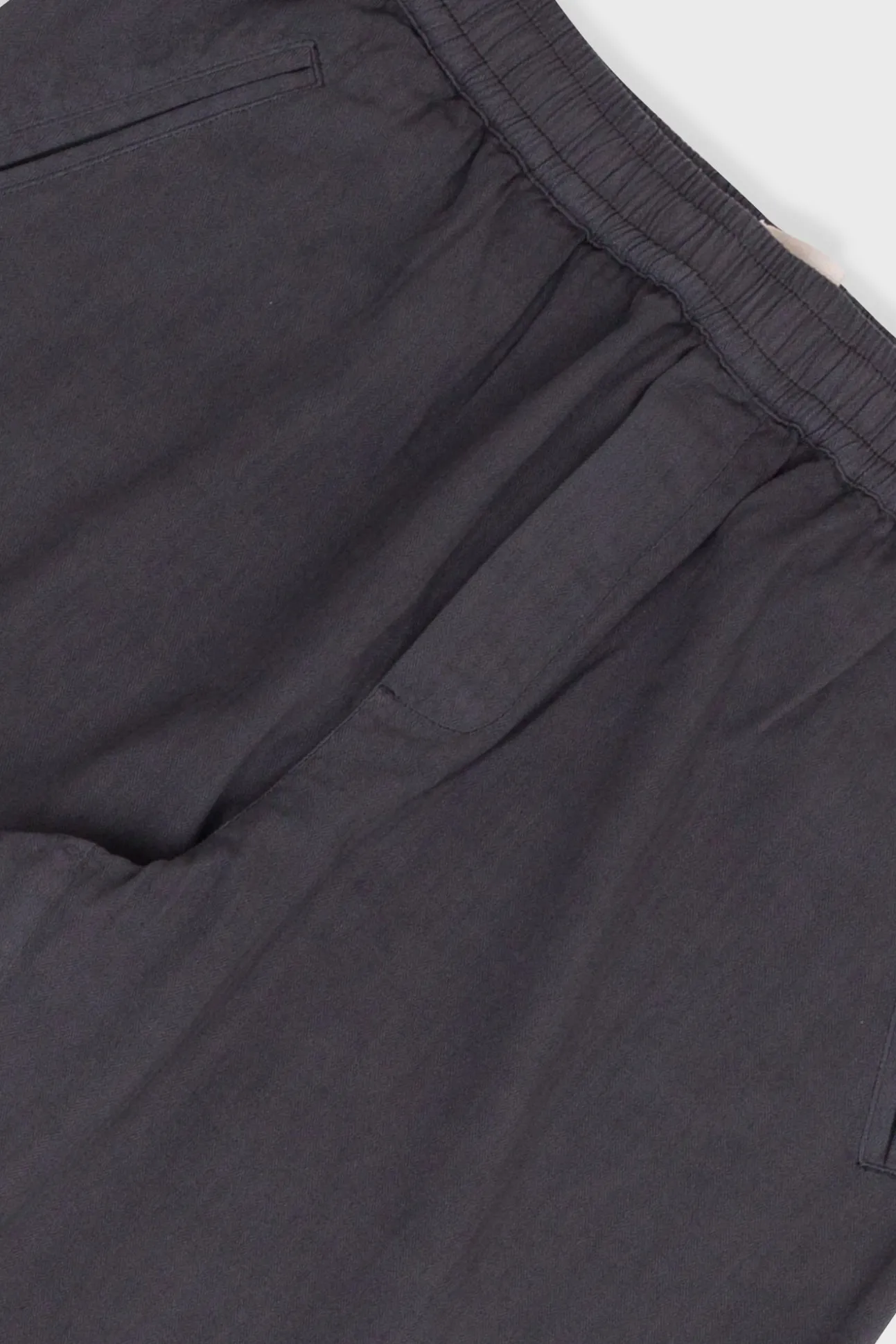 Drawcord Assembly Pant - Soft Black Herringbone