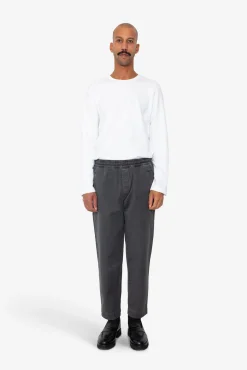 Drawcord Assembly Pant - Soft Black Slub