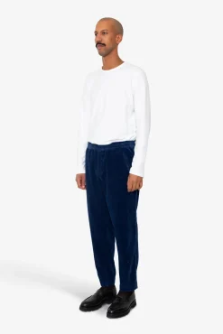 Drawcord Assembly Pant - Washed Indigo Cord