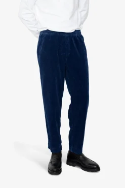 Drawcord Assembly Pant - Washed Indigo Cord