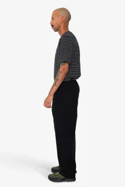 Drawcord Loose Trouser - Black Ripstop