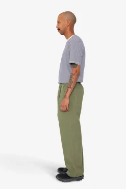 Drawcord Loose Trouser - Light Olive Ripstop