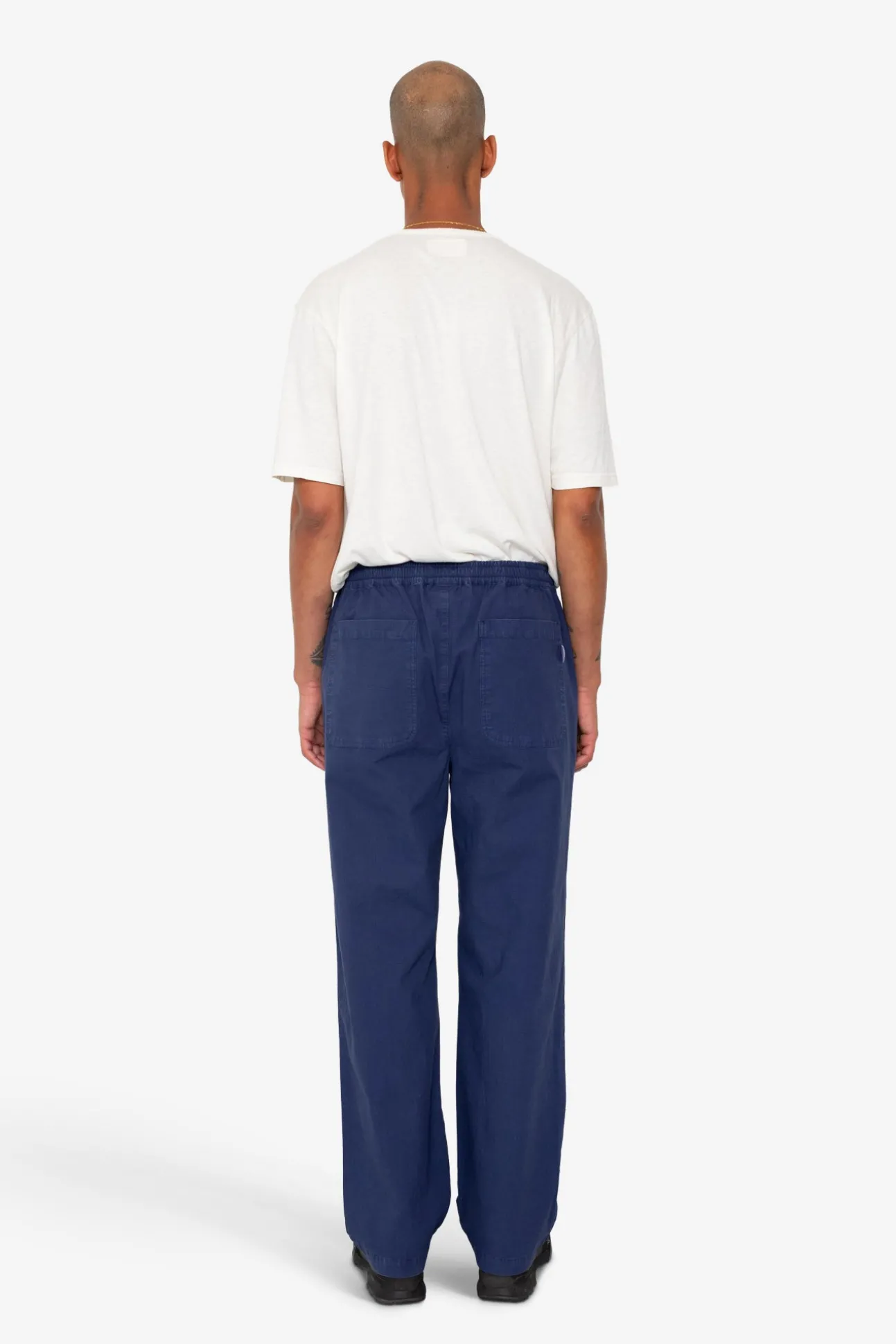Drawcord Loose Trouser - Rich Navy Ripstop