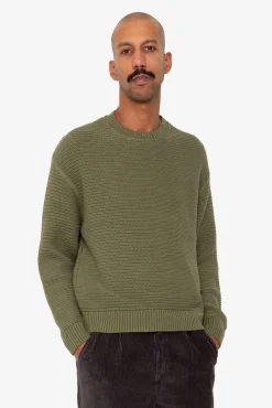 Drop Shoulder Crew - Olive